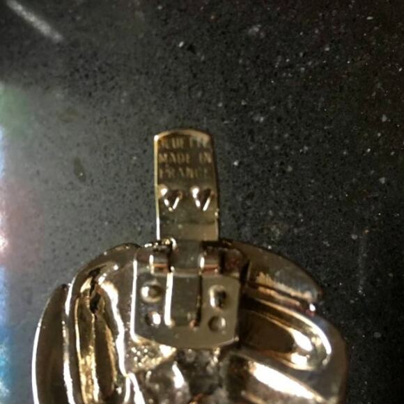 VINTAGE Silver & Gold SHOE Clips - Bluette Shoe Charms - Made In France - Picture 6 of 8